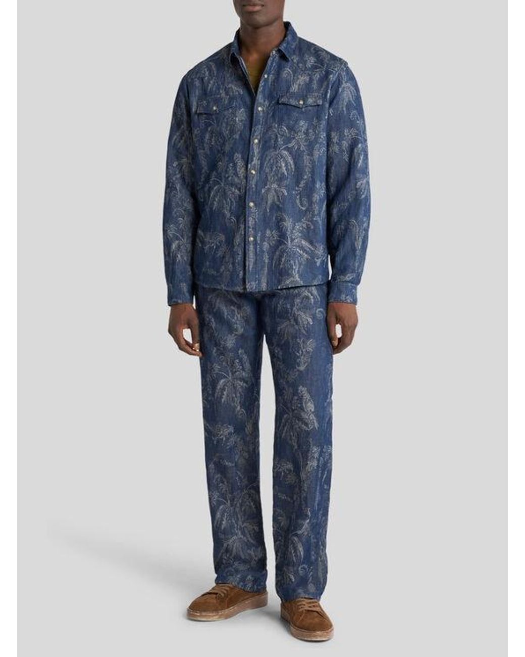 Etro Blue Shirt for men