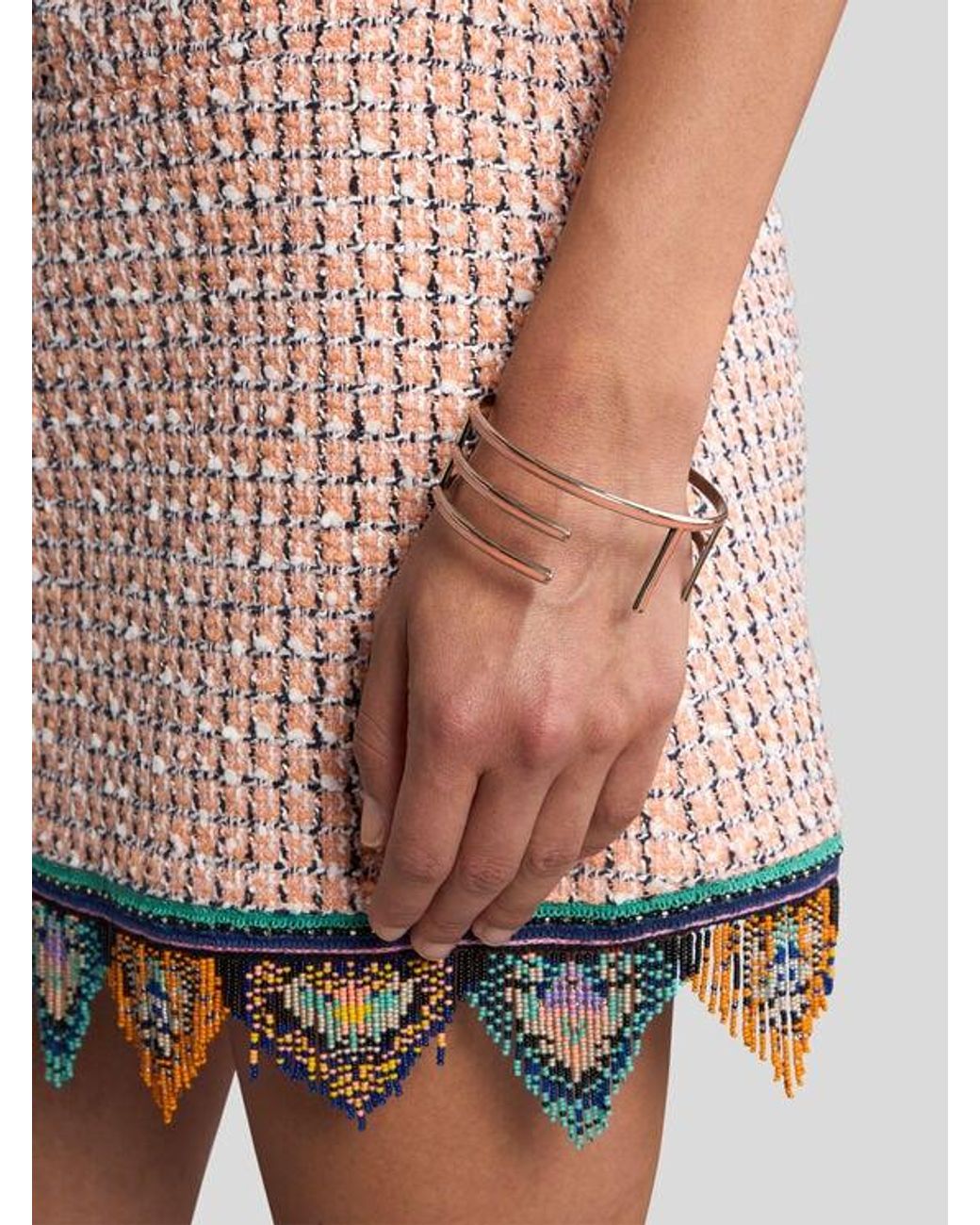 Etro White Bangle Bracelet