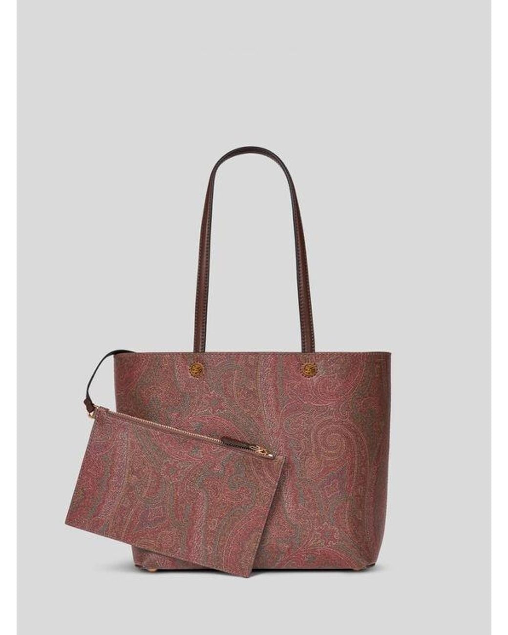 Etro Brown Medium Essential Arnica Bag With Clutch