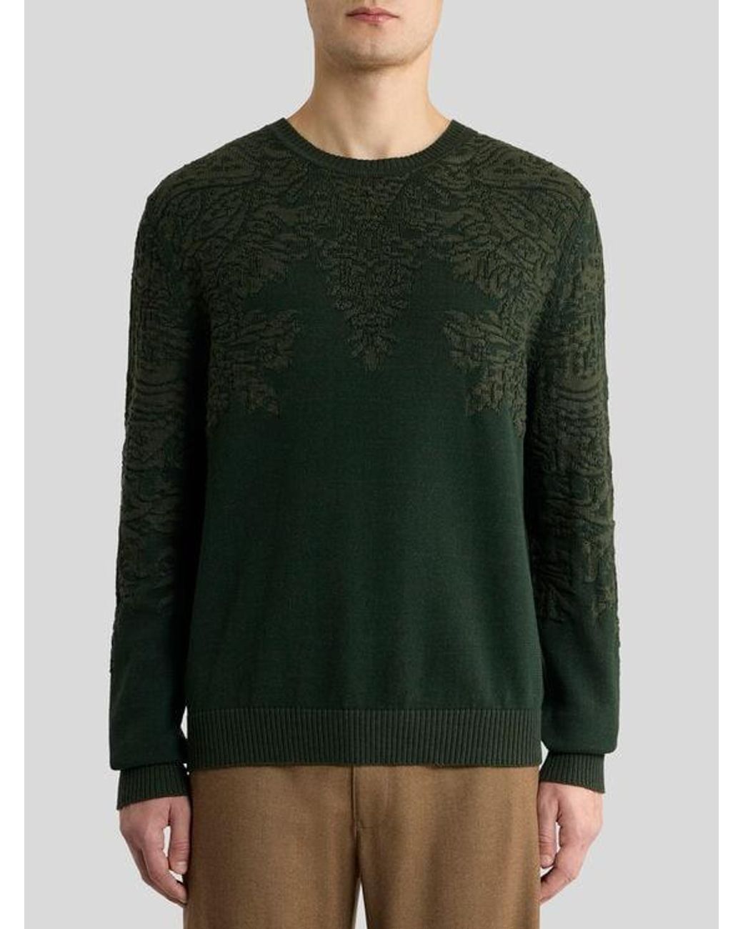 Etro Green Sweater for men