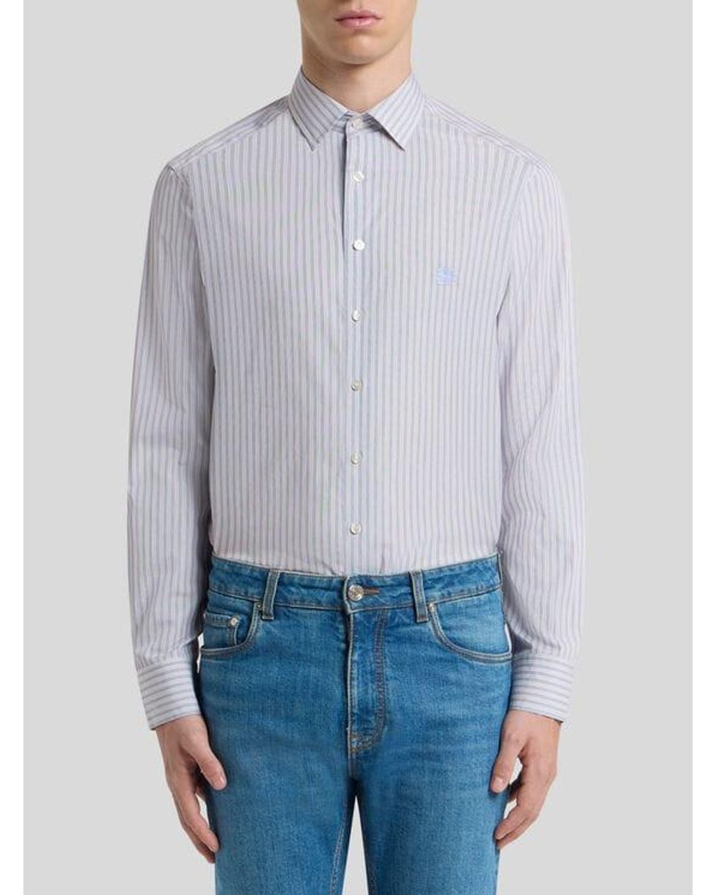Camicia di Etro in Gray da Uomo