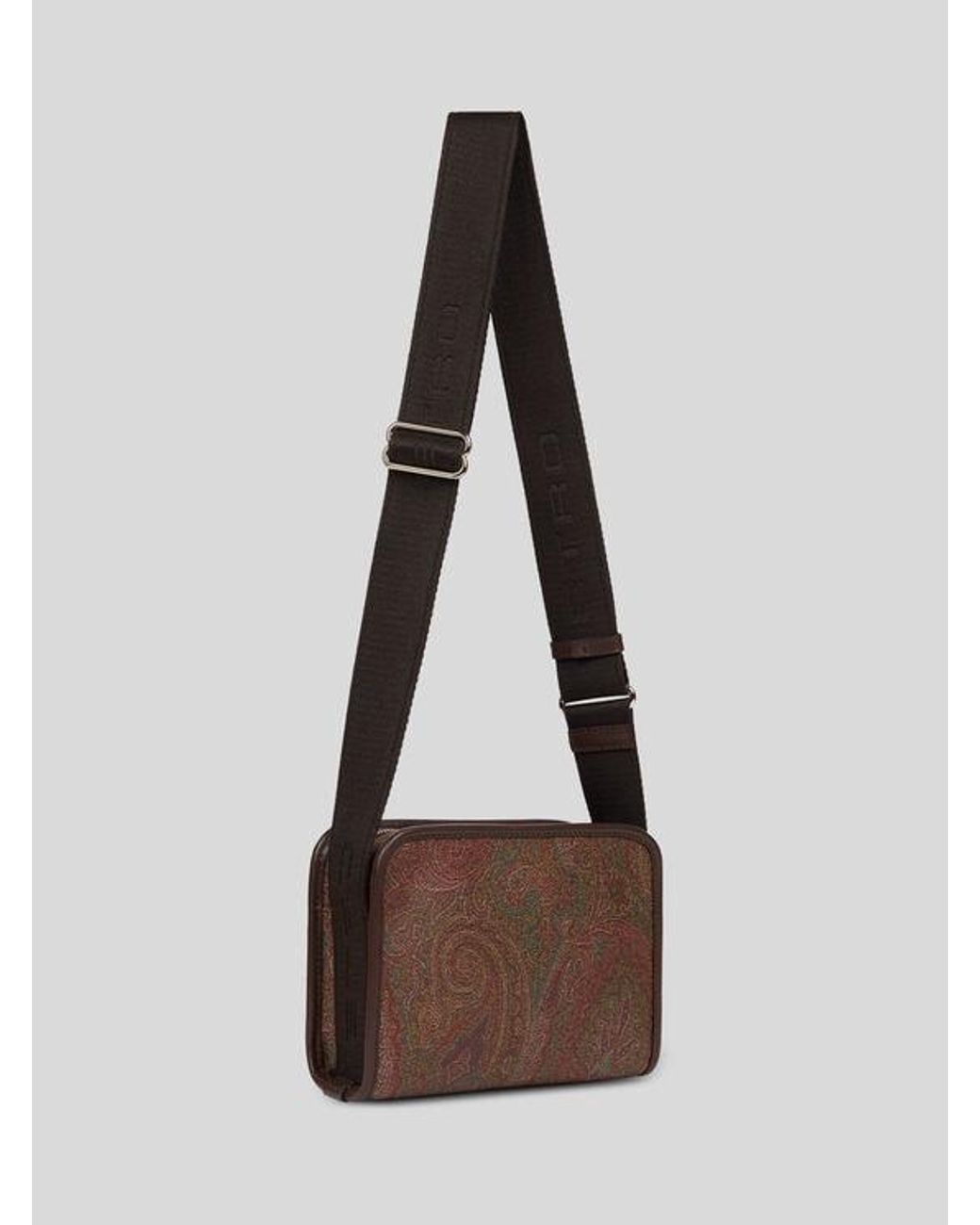 Etro Brown Arnica Camera Case With Shoulder Strap for men