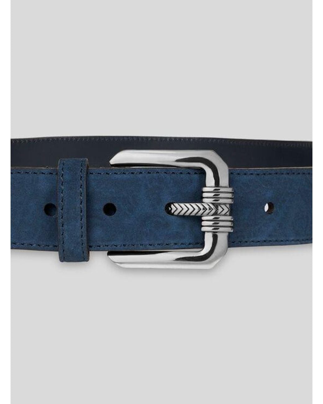 Etro Blue Suede Belt for men