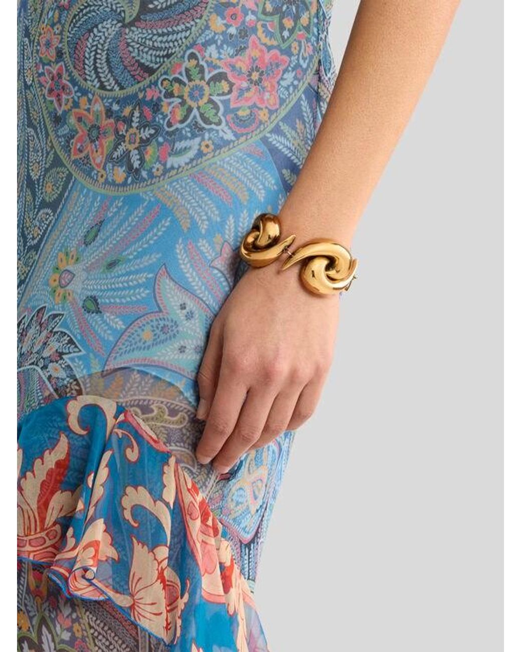 Etro Metallic Paisley Bracelet