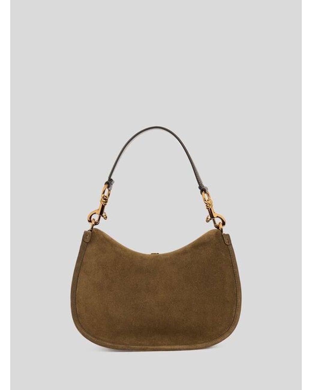 Etro Brown Medium Suede Pony Bag