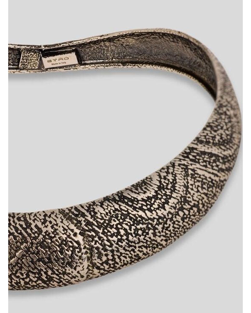 Etro White Choker Necklace With Arnica Motif