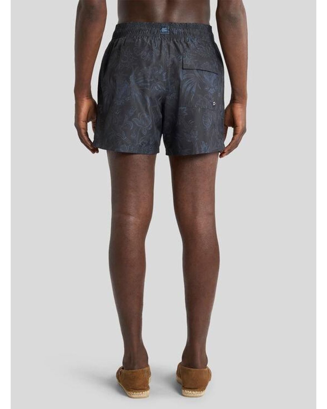 Etro Blue Floral Swim Shorts for men