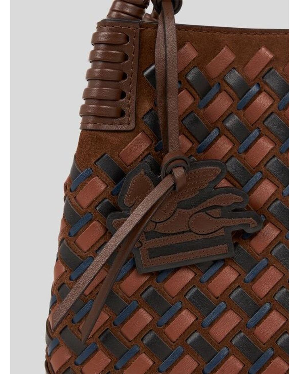 Etro Brown Small Libra Tote Bag