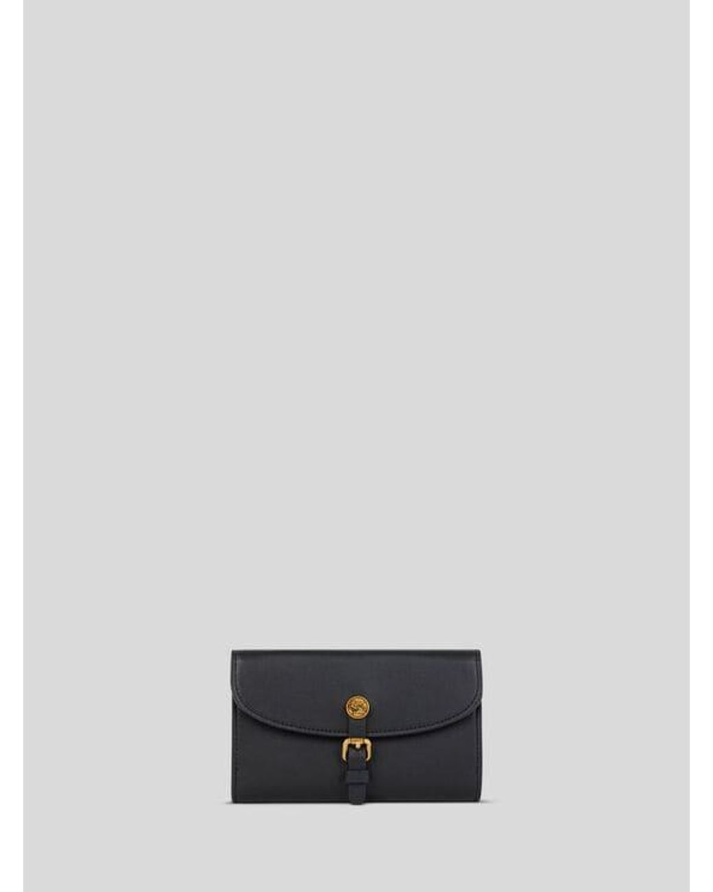 Etro White Leather Pony Wallet