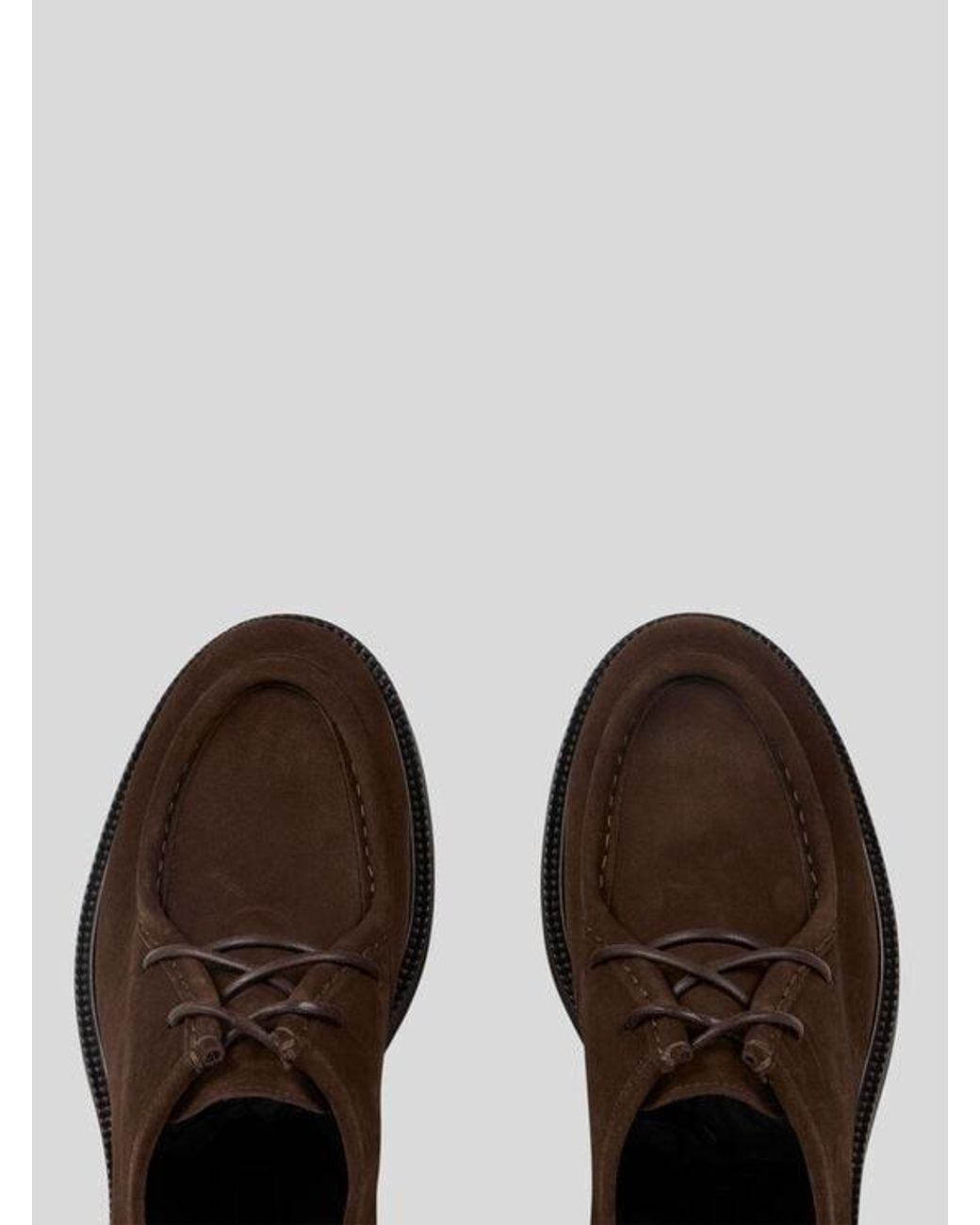 Etro Brown Suede Lace-Up Shoes for men