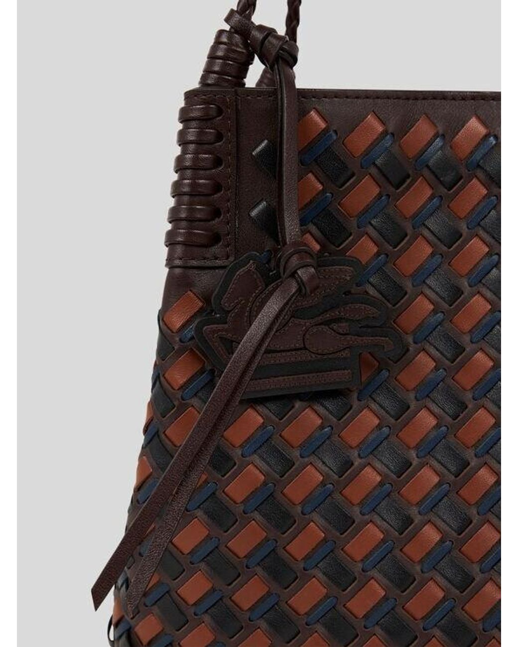 Etro Brown Medium Libra Tote Bag