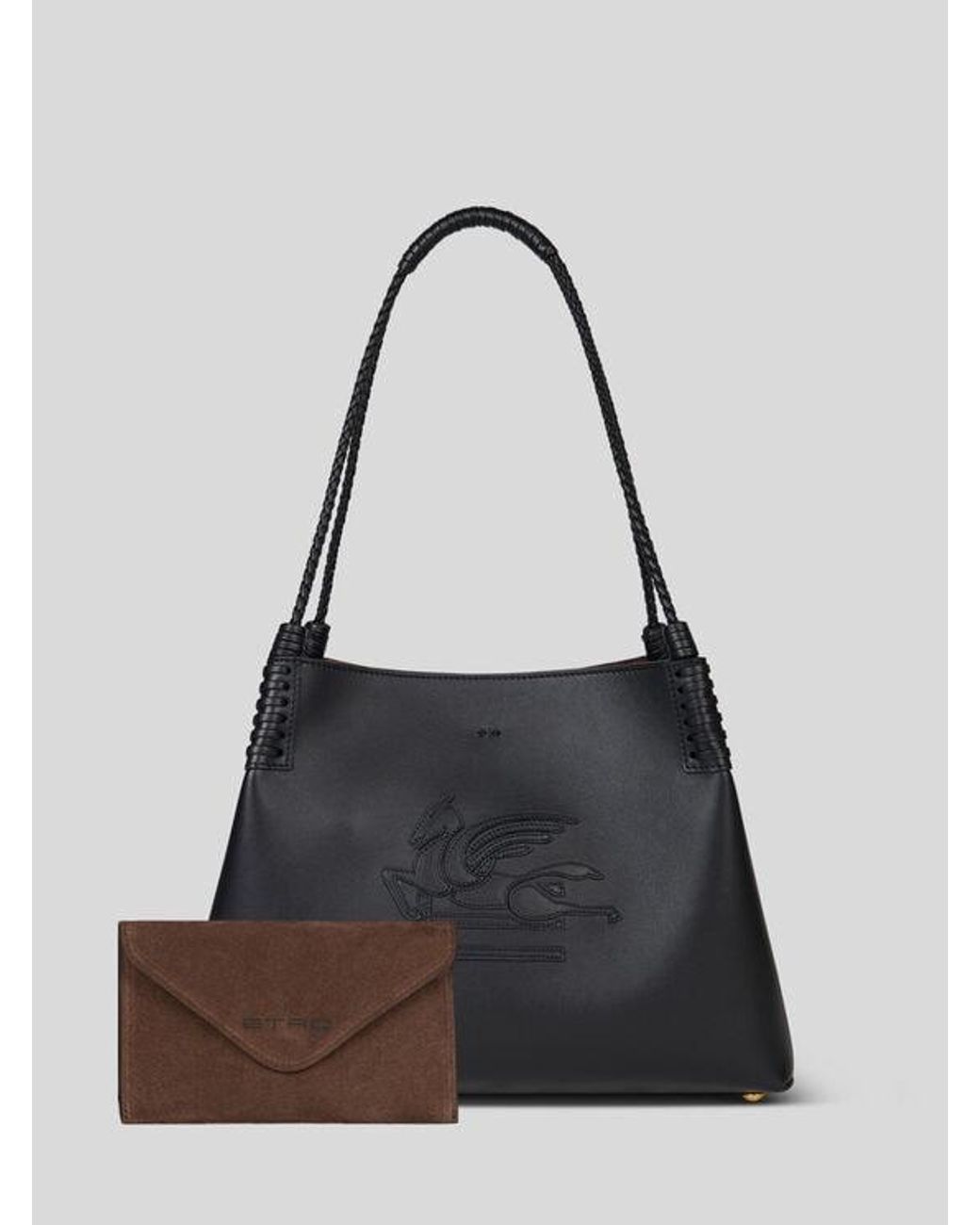 Etro Black Medium Libra Tote Bag