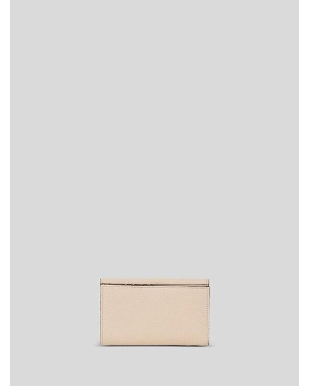 Etro Natural Hammered Leather Pony Wallet