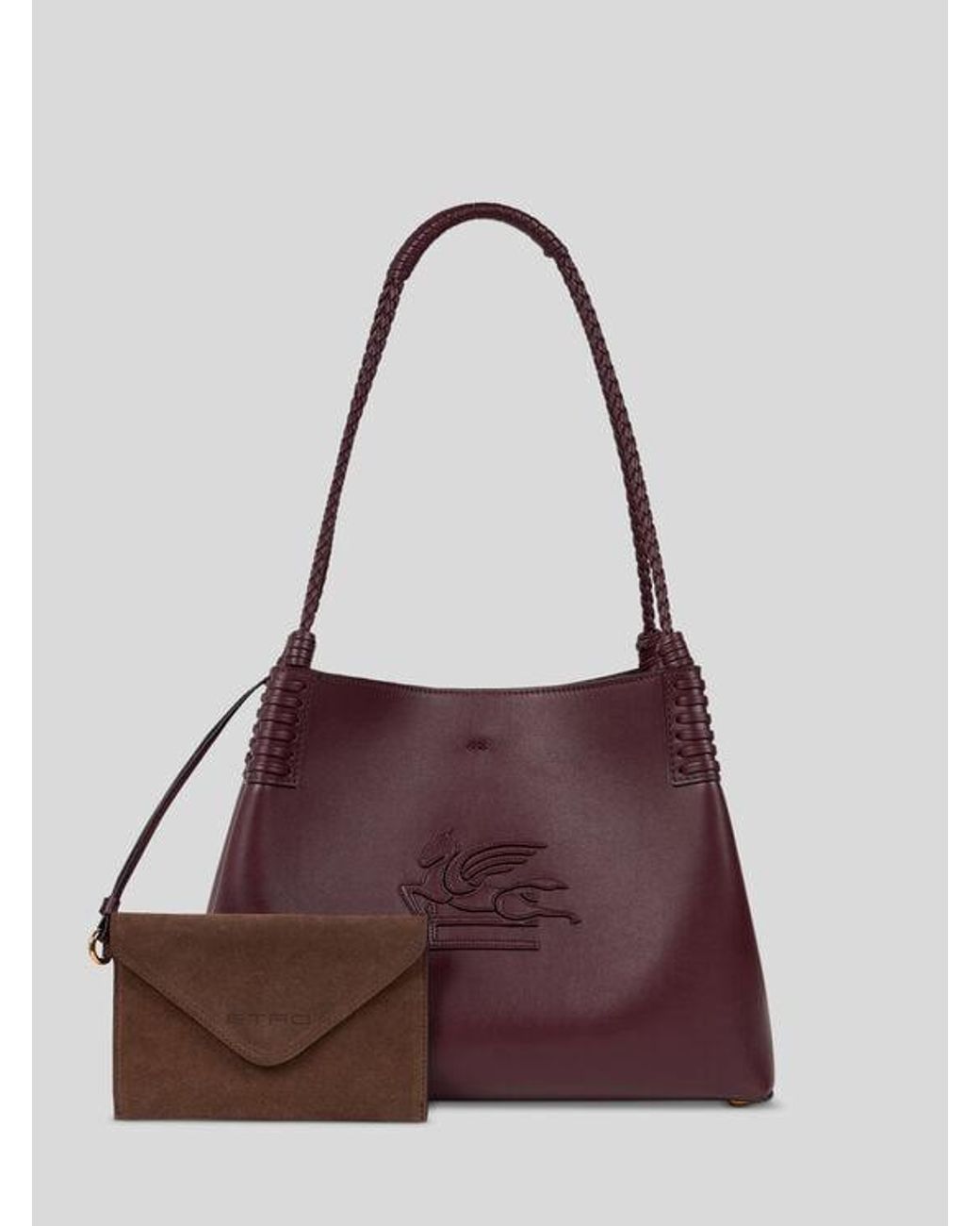 Etro Purple Medium Libra Tote Bag