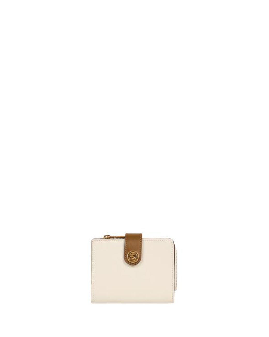 Etro Natural Small Leather Wallet