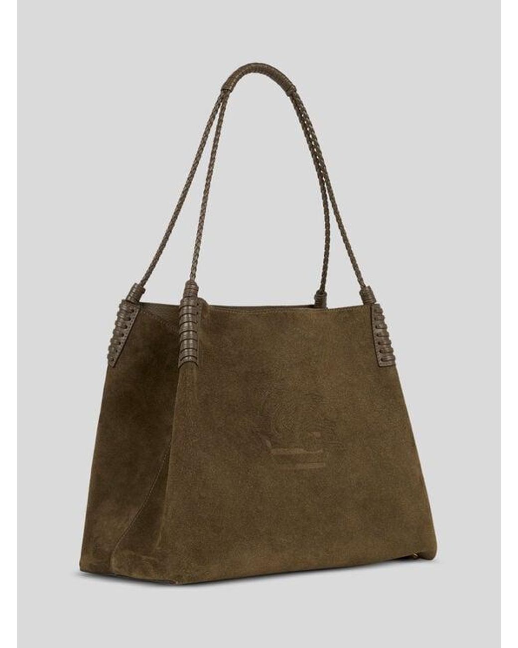 Etro Brown Large Libra Tote Bag