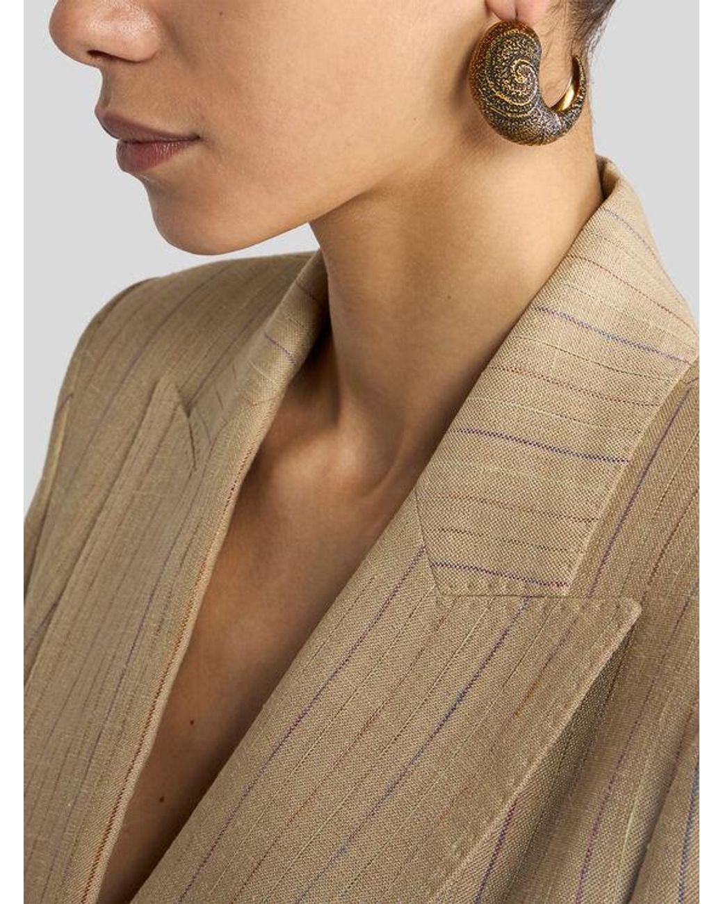 Etro Metallic Arnica Small Earrings