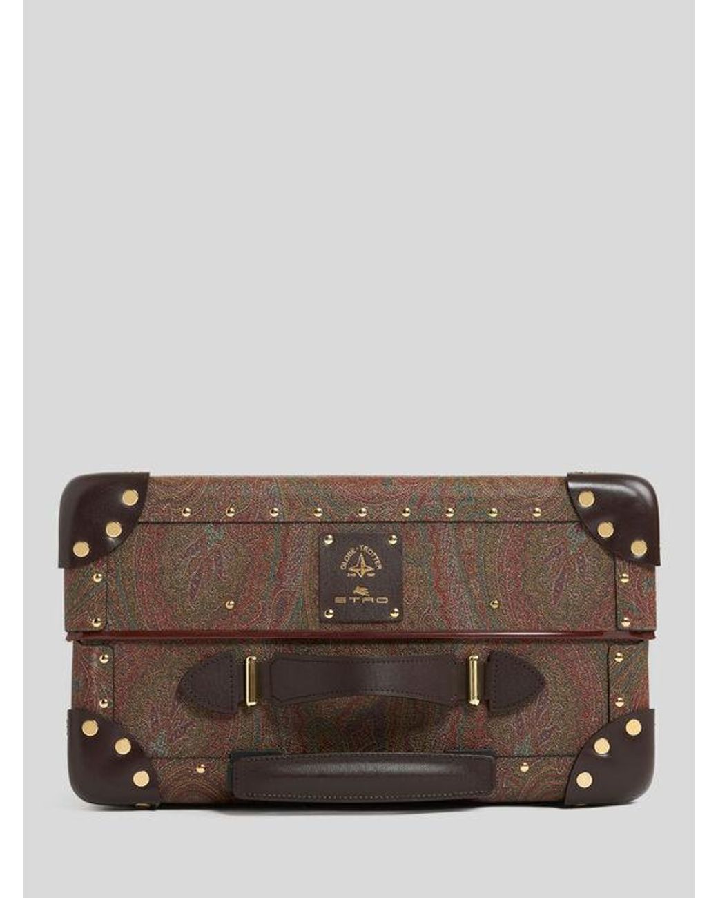 Etro Brown X Globe-Trotter Arnica And Leather Carry-On Case for men