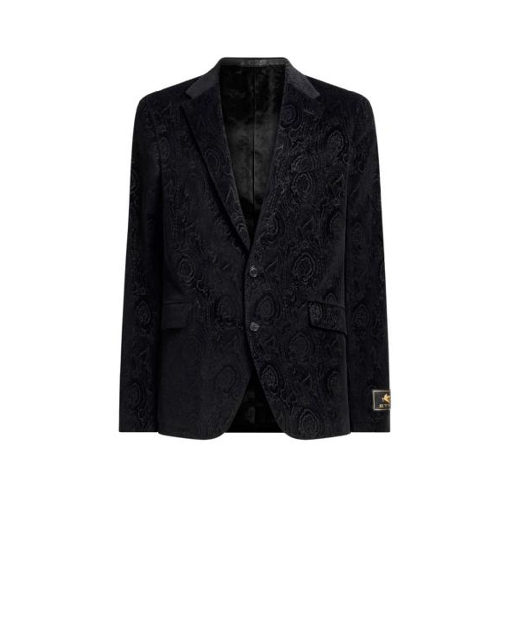 Etro Black Single-Breasted Jacket for men
