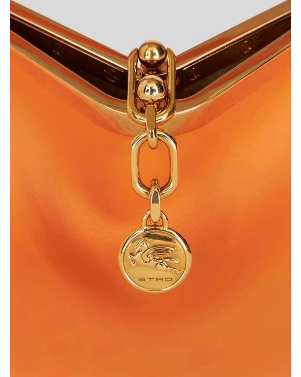 Etro Orange Small Vela Bag