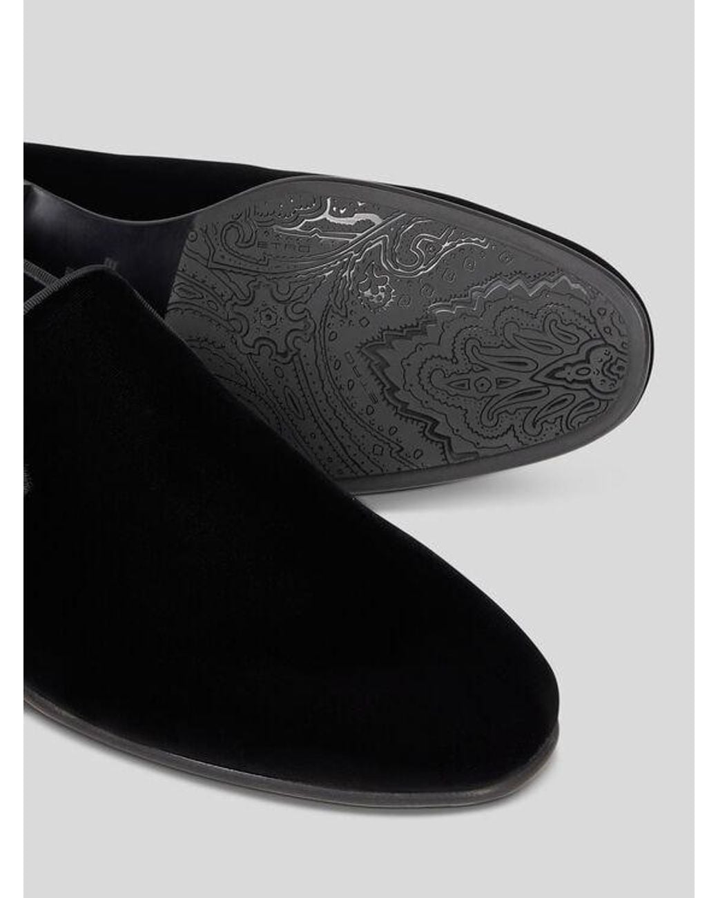 Etro Black Plain-Coloured Loafers for men