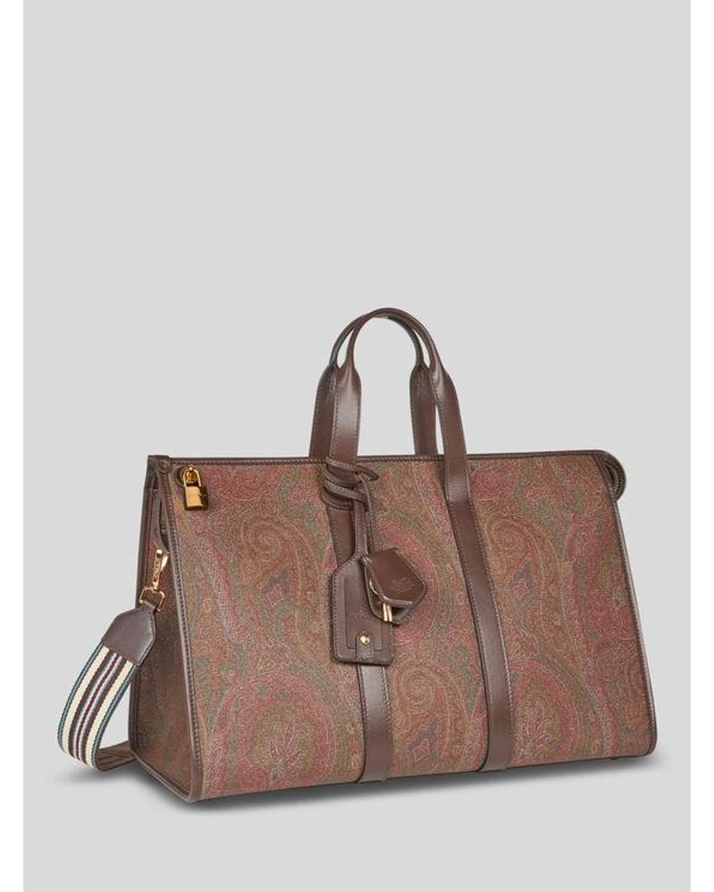 Etro Brown Arnica Travel Bag for men