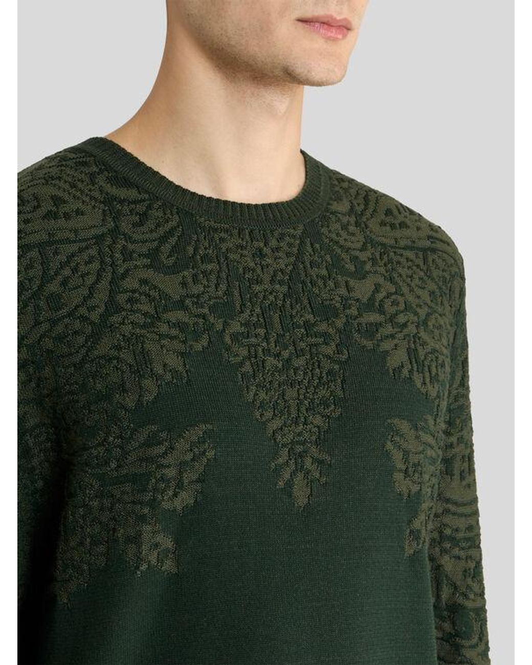 Etro Green Sweater for men