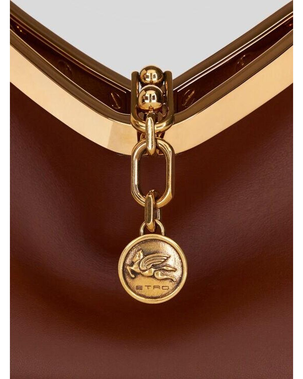 Etro Brown Small Vela Bag