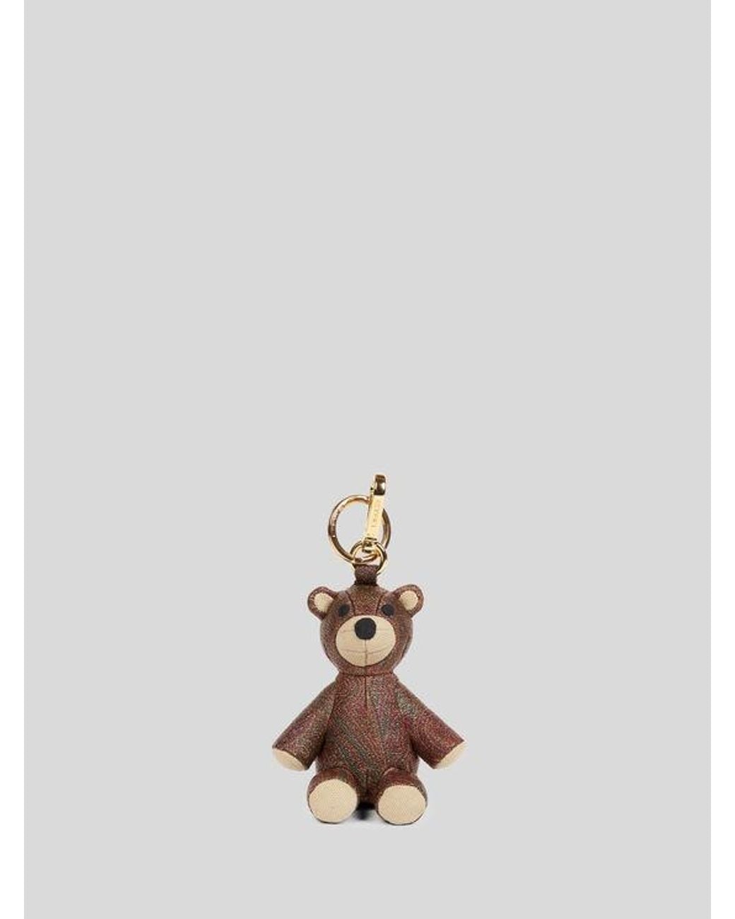 Etro White Arnica Bear Charm