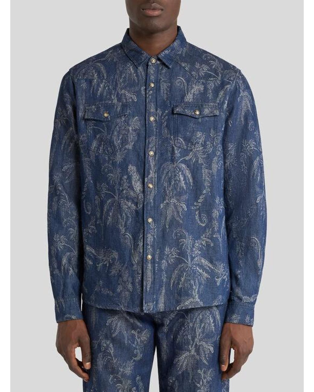Etro Blue Shirt for men