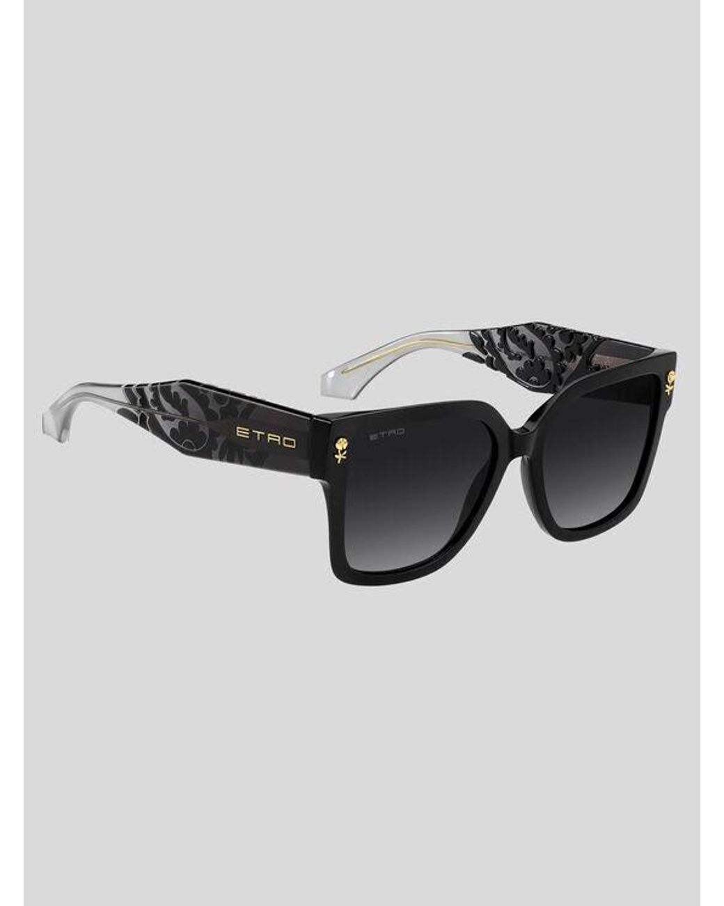 Etro Black Colour Stripes Sunglasses