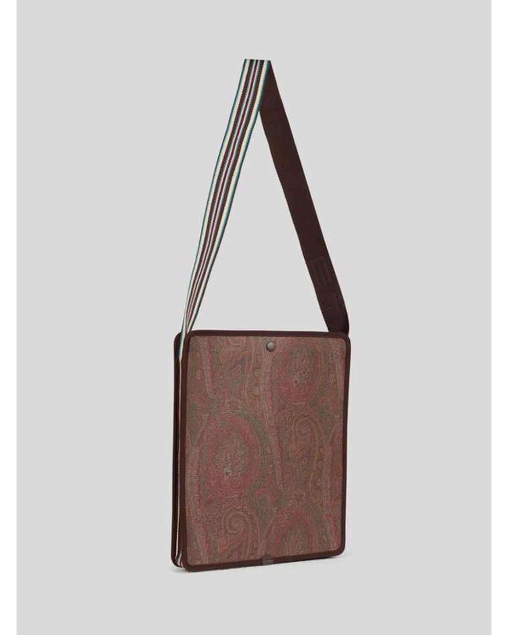 Etro Brown Essential Medium Arnica Bag for men