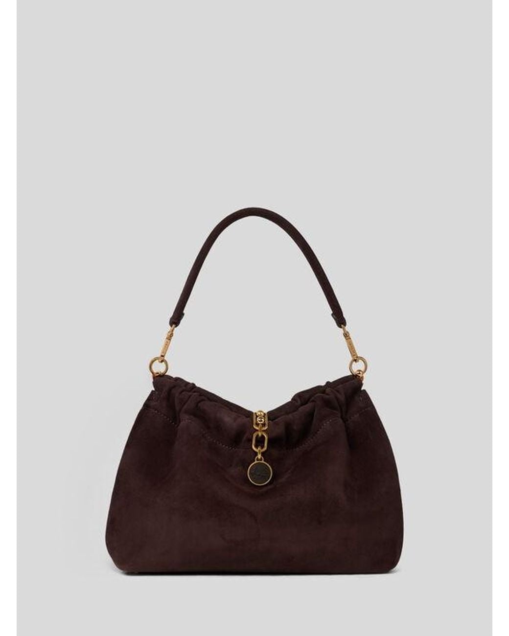 Etro Brown Medium Vela Blossom Bag