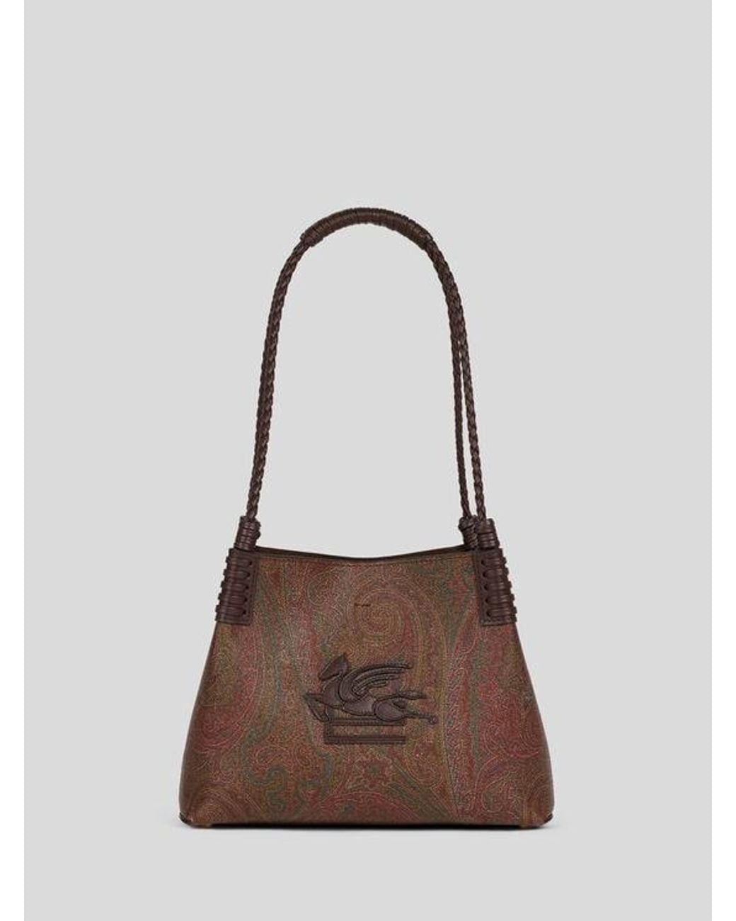 Etro Brown Small Arnica Libra Tote Bag