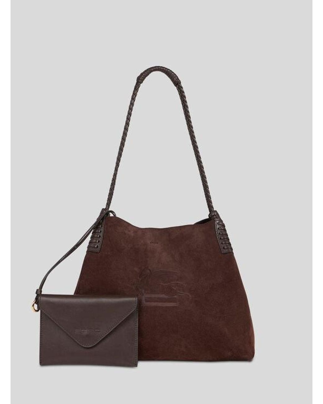 Etro Brown Medium Libra Tote Bag