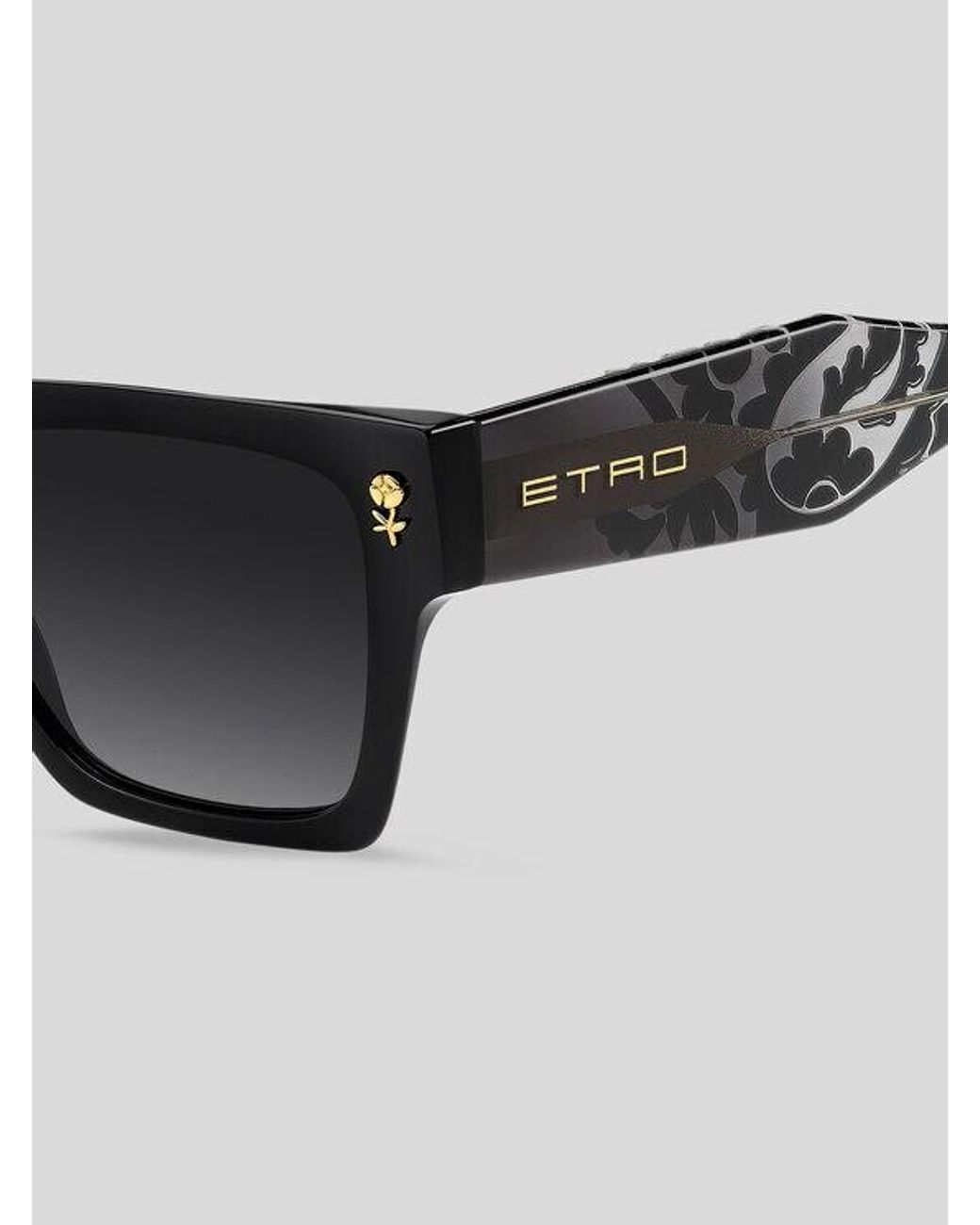 Etro Black Colour Stripes Sunglasses