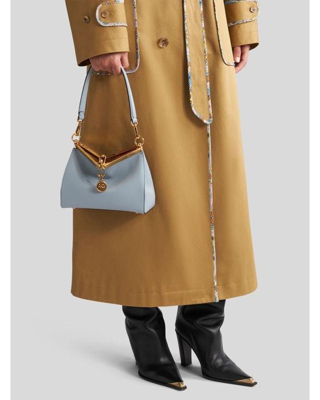 Etro Blue Small Vela Bag