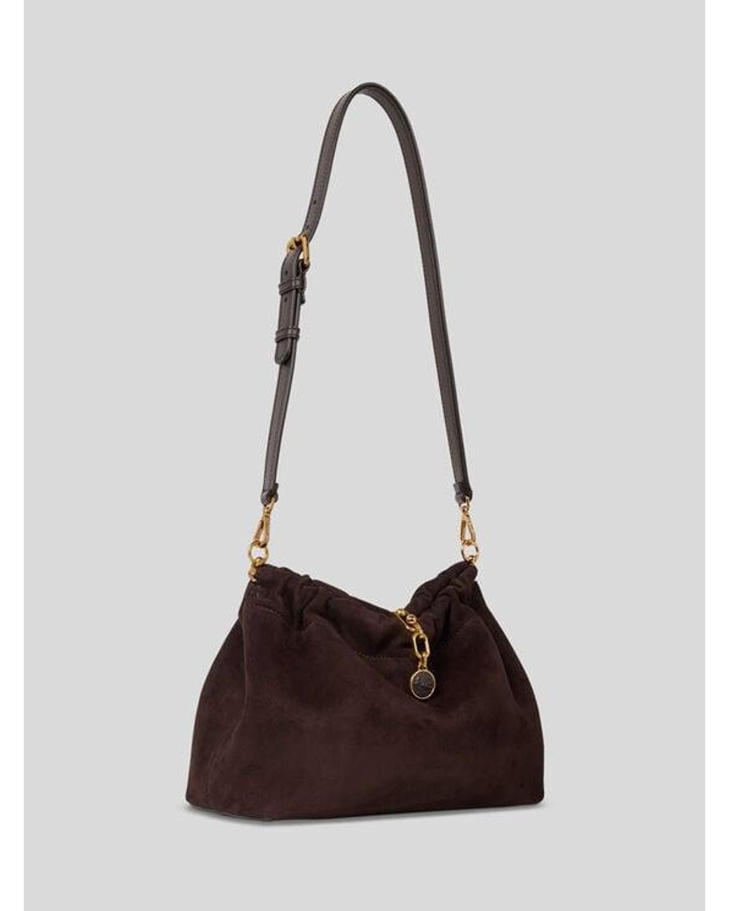 Etro Brown Medium Vela Blossom Bag
