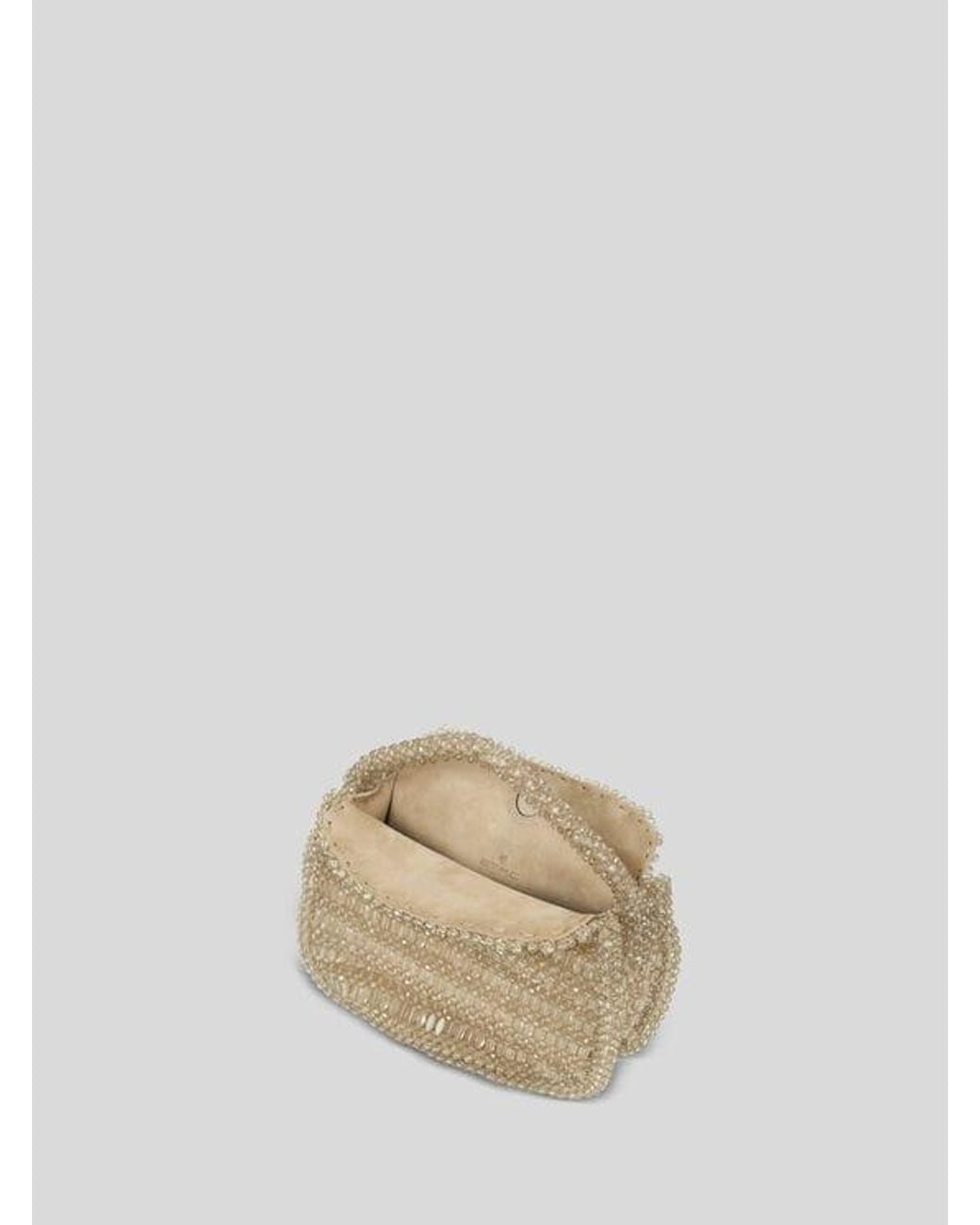 Etro Metallic Small Pony Bag With Embroidered Beads