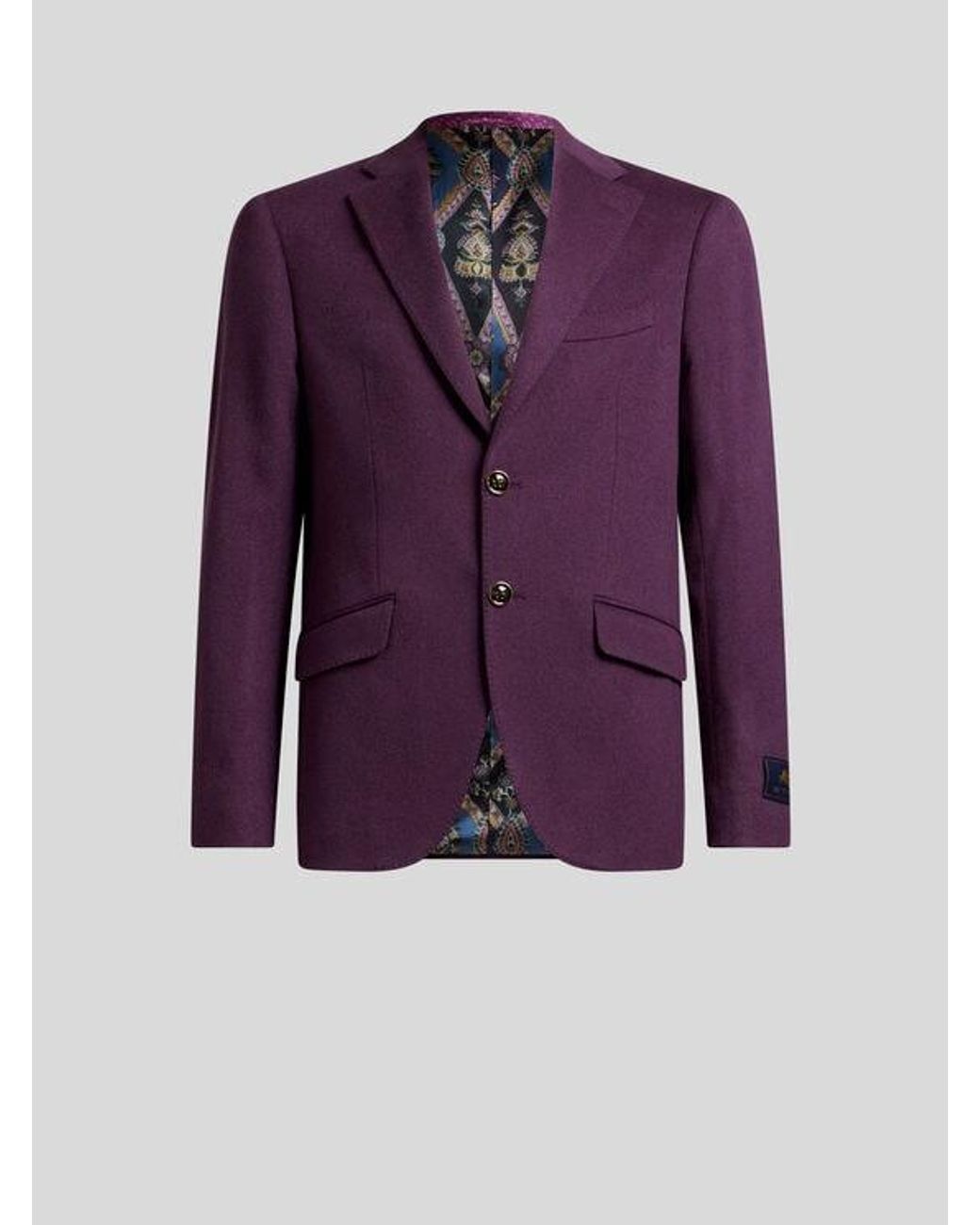 Giacca Monopetto di Etro in Purple da Uomo