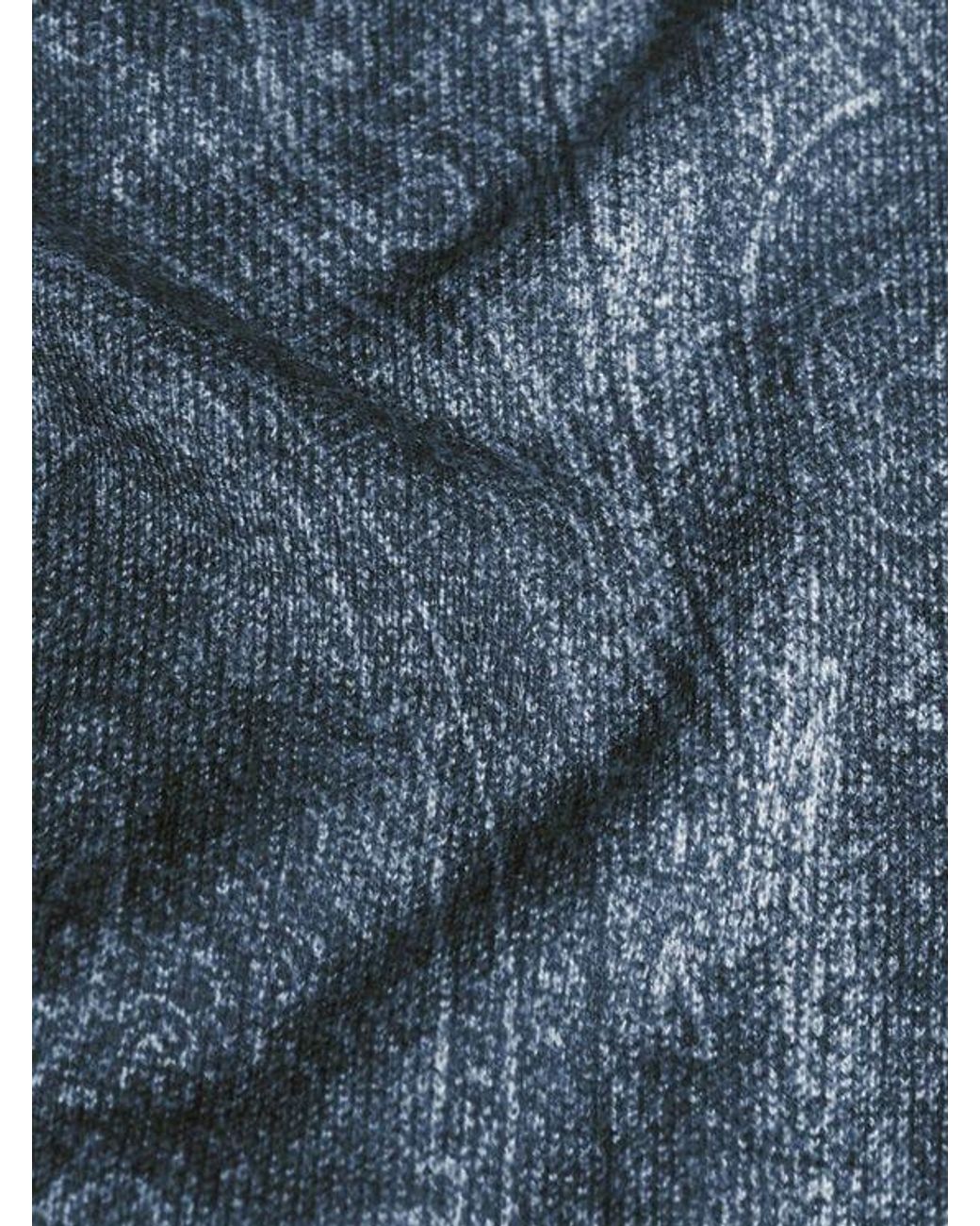 Etro Blue Paisley Sweater for men