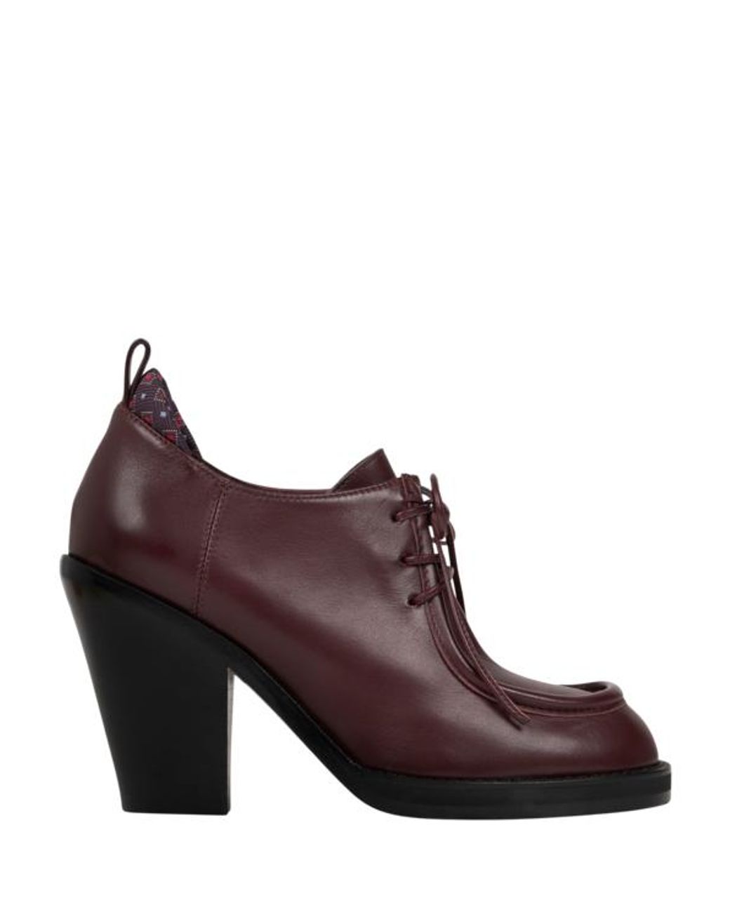 Chaussures À Lacets En Cuir Avec Talon Western, Femme, Taille Etro en coloris Brown