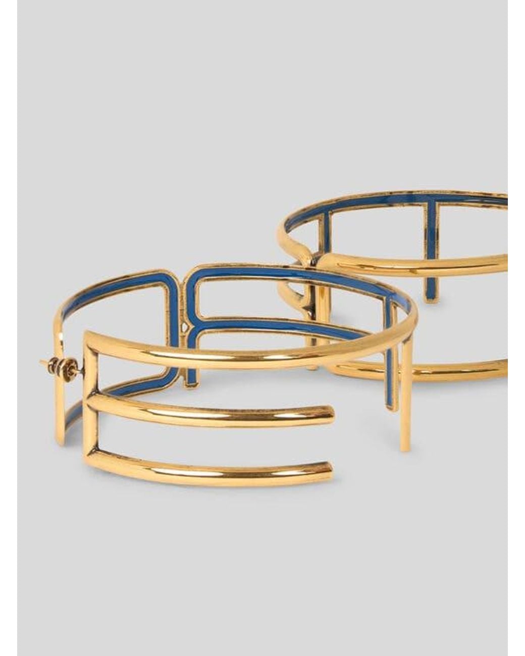 Etro White Hoop Earrings