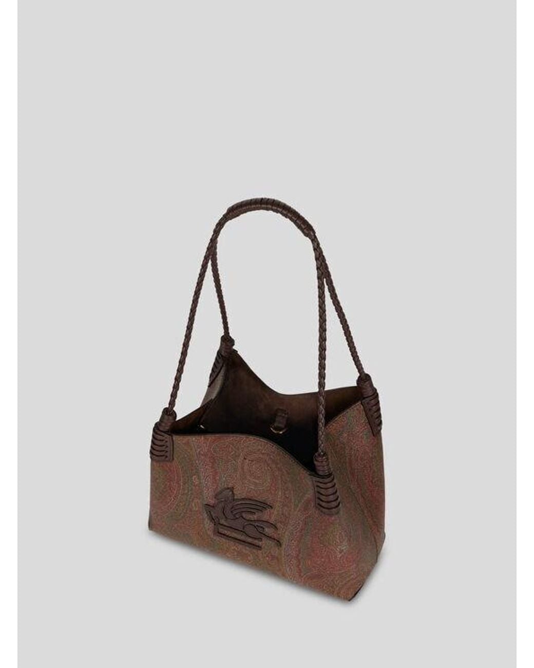 Etro Brown Small Arnica Libra Tote Bag