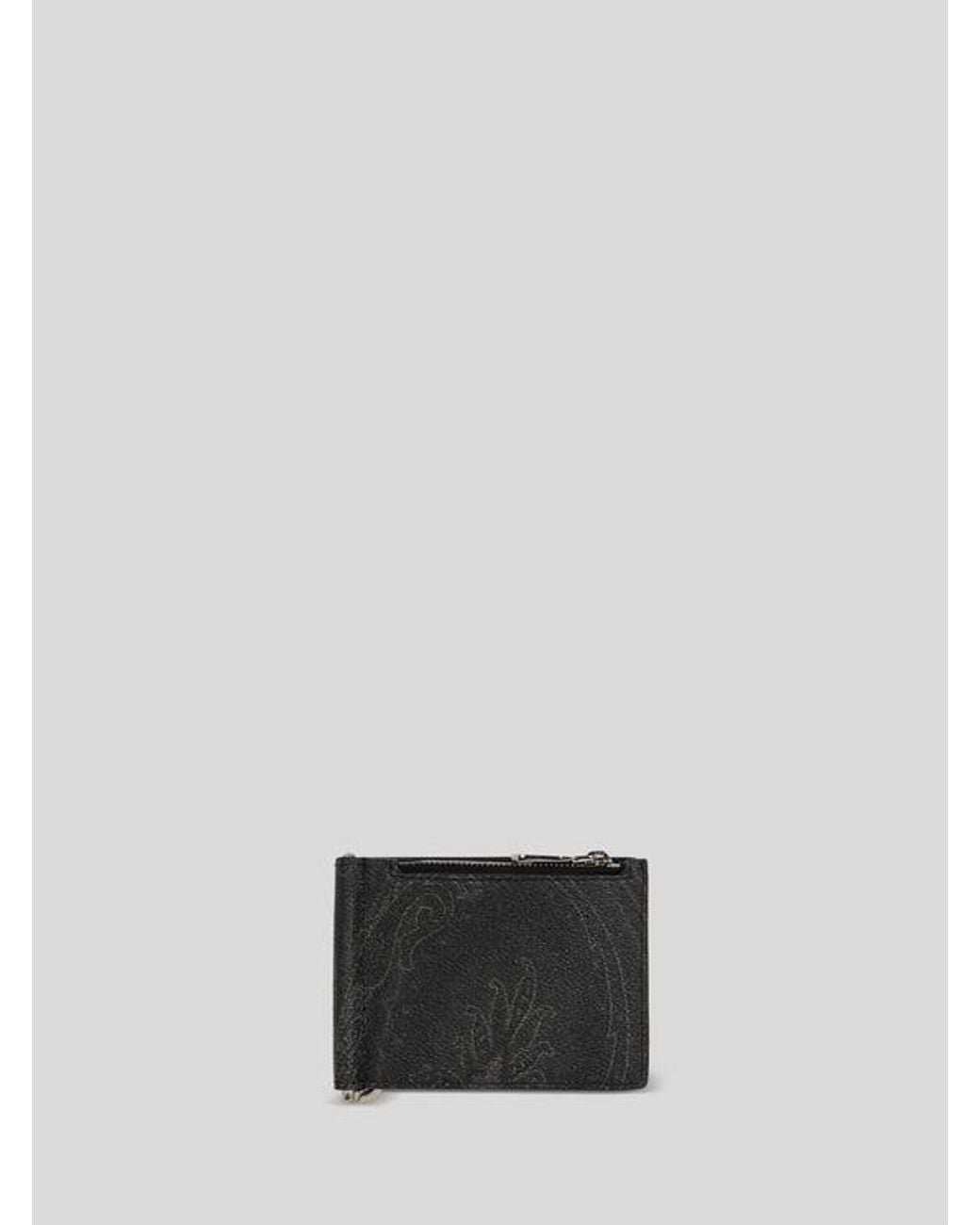 Etro White Arnica Bifold Card Holder for men
