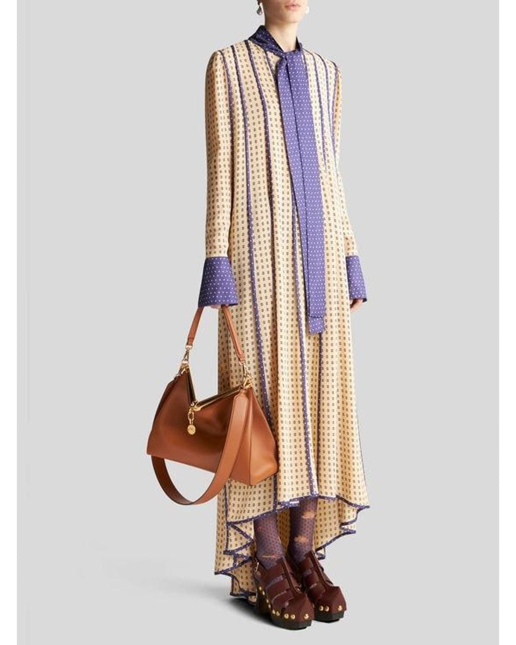 Etro Brown Large Vela Bag
