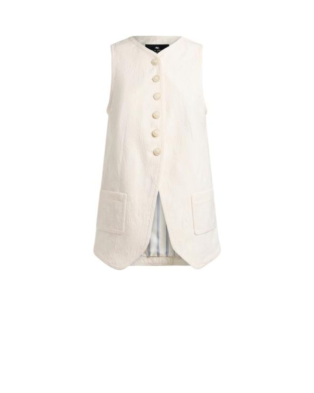 Etro White Waistcoat