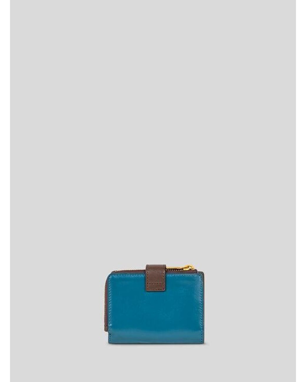 Etro Blue Small Leather Wallet