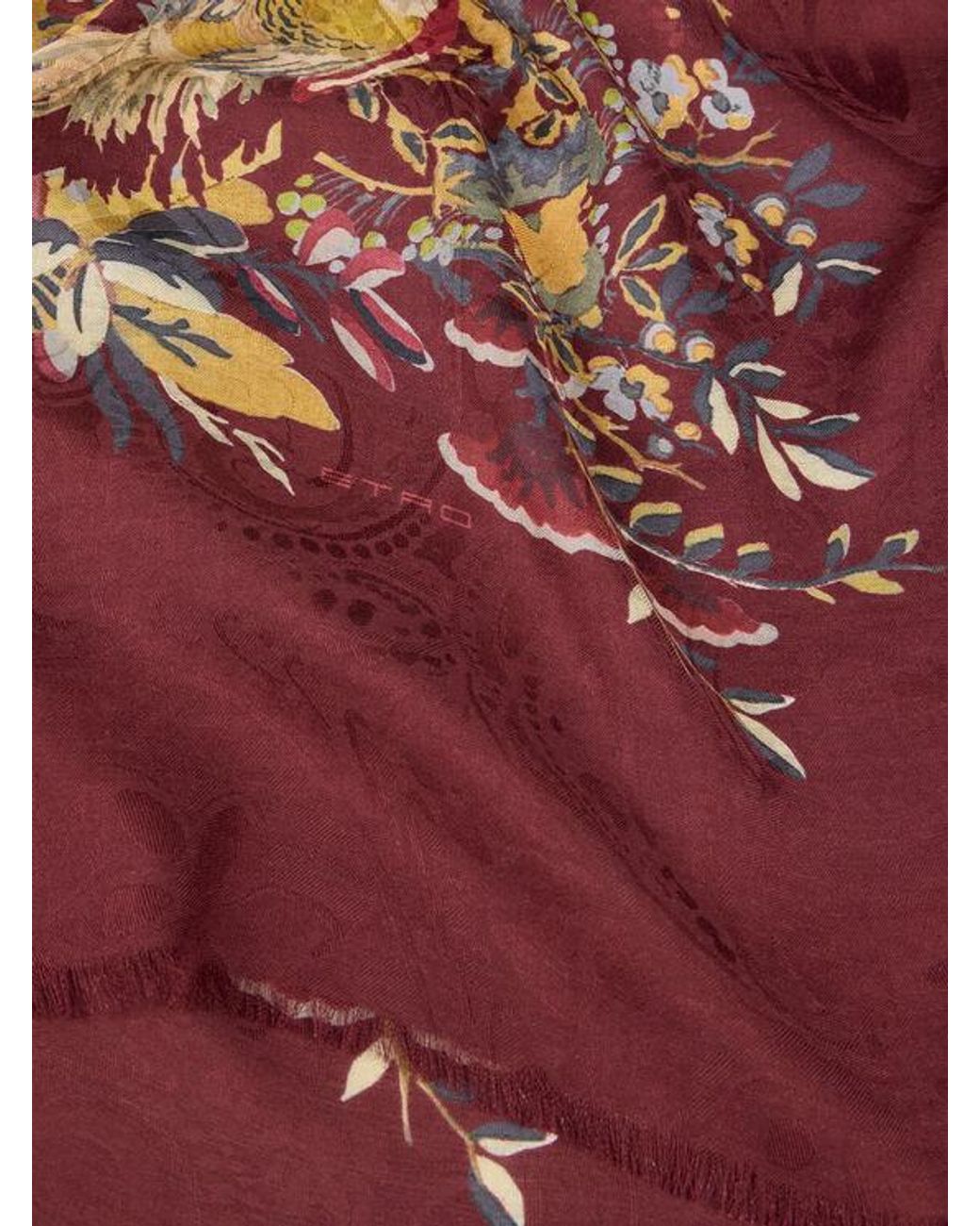 Scialle Jacquard di Etro in Brown