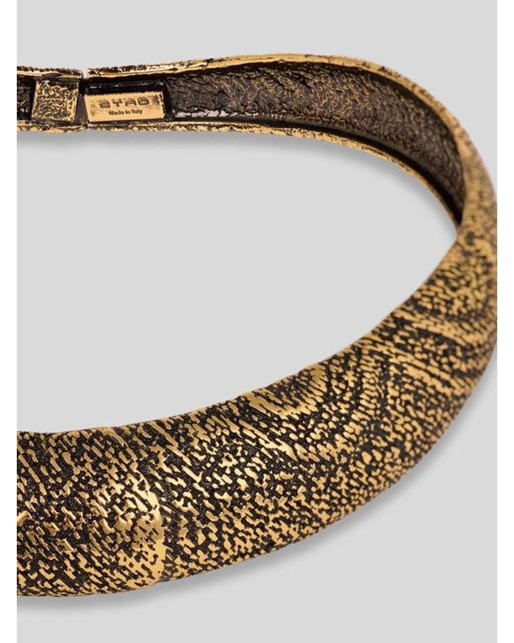 Etro White Choker Necklace With Arnica Motif
